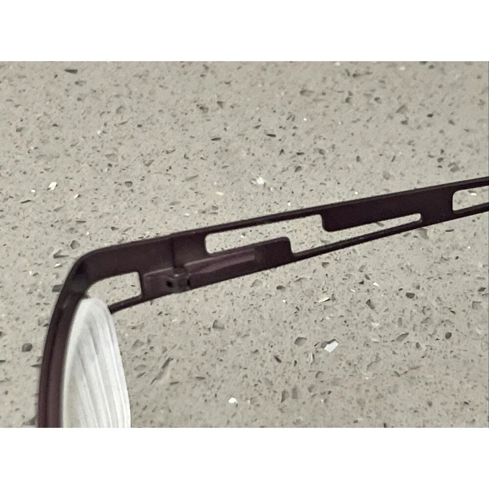 CEN ADP016 Eyeglasses 48-17-130 FRAMES ONLY BLK CEN Half Rim Purple bronze